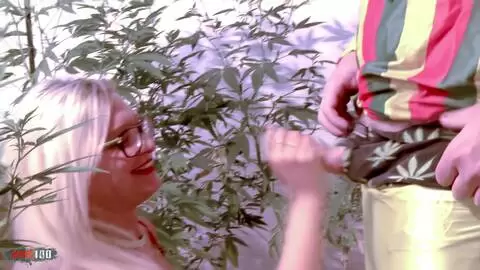 Trío con Vanessa Coccolona en la plantación de marihuana photo 02