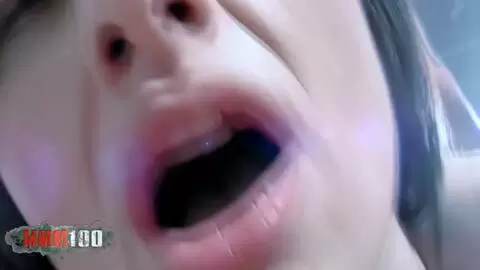 Yosune una espectacular MILF española tetona folla con su novio en el sofá photo 14