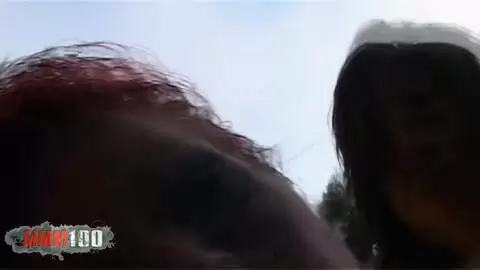 Angie Kiss y Alys Rebel comparten una gran polla en un plan de cuatro planos junto a la piscina photo 09