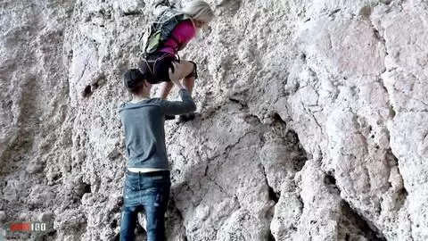 La escalada en roca de Anita se convierte en acción dura como una roca con Kevin White photo 02