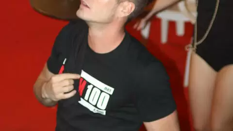 Backstage of the Barcelona erotic festival. Jordanne Kali and Milky Cooper with 2 sexy policemen photo 8