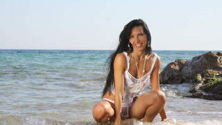 Bettina kox haciendo un strip 