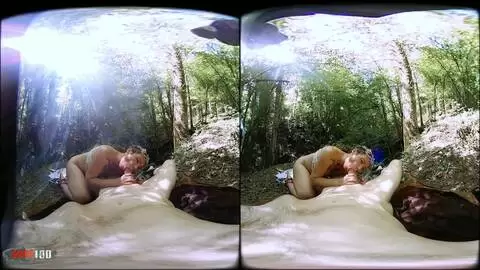 Follada de realidad virtual en 3D al aire libre con la milf francesa Charlie photo 14