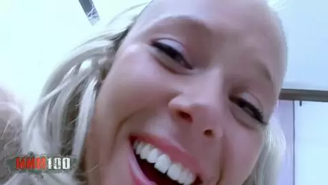 Electra, rubia de grandes tetas naturales follada sobre la cama photo 13