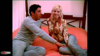 Impresionante joven rubia flor