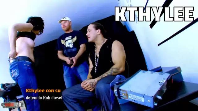 Kthylee con su detenido Rob diesel