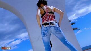 Kthyllee stripteas en la villa