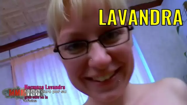 Hermosa Lavandra follada duro por su gran culo en la oficina
