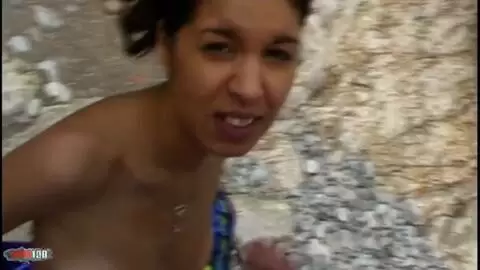 Arabian babe fucked at the beach photo 16