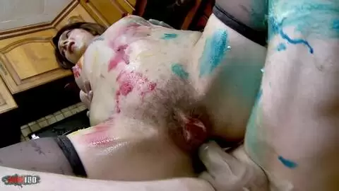 Melany Furie y Terry Kemaco en una orgía intensa en la cocina con anal intenso, juegos con comida y corridas explícitas photo 14