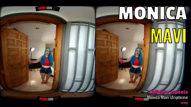 Caliente española Monica Mavi striptease sexy