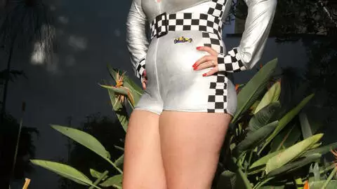 Mylene Johnson posando  