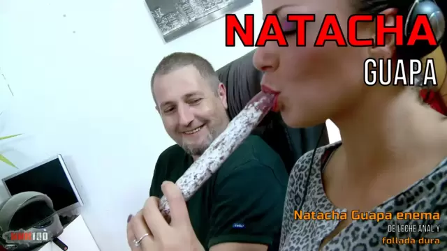 Natacha Guapa enema de leche anal y follada dura