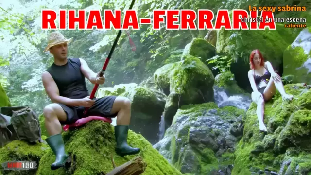 Rihana Ferraria, la pelirroja salvaje, en su follada bajo el chorro con Myke Glory