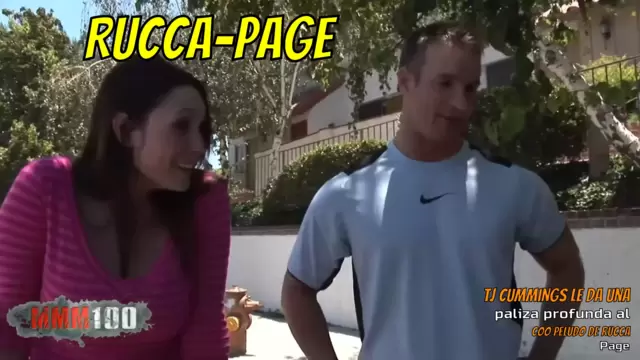 TJ Cummings le da una paliza profunda al coño peludo de Rucca Page