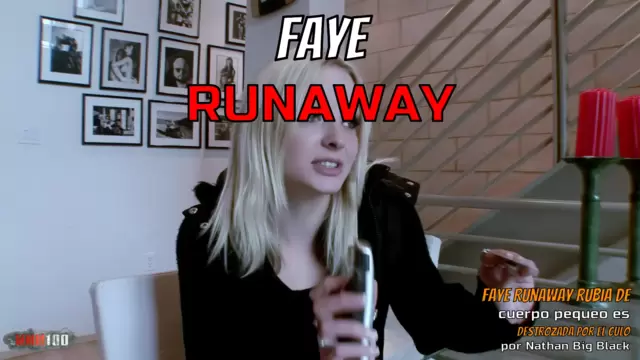 Faye Runaway Rubia de cuerpo pequeño es destrozada por el culo por Nathan Big Black Cock Interracial