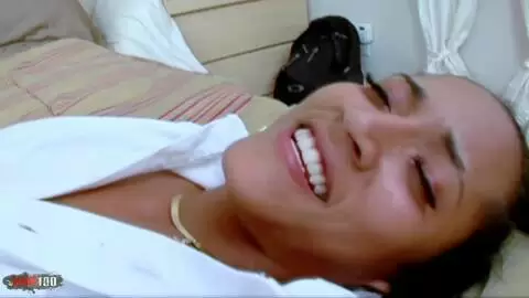 India y Sunshine comparten la gran cola negra de Jon Q en un trío de ébano photo 01