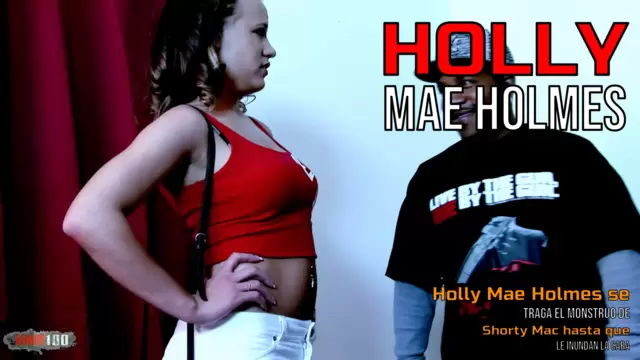 Holly Mae Holmes se traga el monstruo de Shorty Mac hasta que le inundan la cara