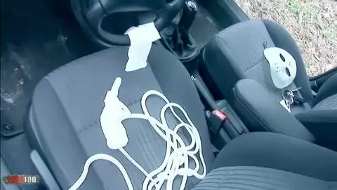 Follada anal en el coche en el bosque con la bella Nataly Lancaster photo 01