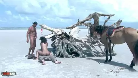 El culo latino peludo de Druunia Diva es doblemente penetrado por Alain Deloin y Titof en una playa tropical photo 07