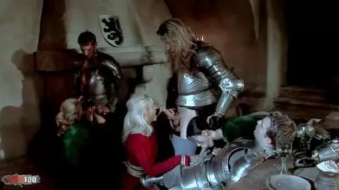 Banquete medieval se convierte en orgía anal con doble penetración salvaje photo 01