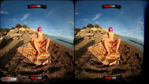 Follada 3D VR en la playa con la sublime rumana Yasmin Daferro photo 06