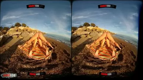 Follada 3D VR en la playa con la sublime rumana Yasmin Daferro photo 11