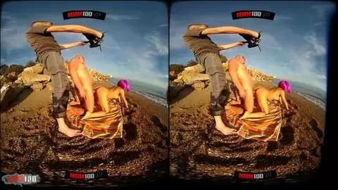 Follada 3D VR en la playa con la sublime rumana Yasmin Daferro photo 13