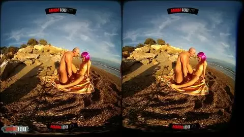 Follada 3D VR en la playa con la sublime rumana Yasmin Daferro photo 16